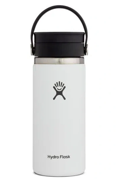 Hydro Flask 16-ounce Coffee Flask With Flex Sip™ Lid In White