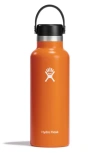 Hydro Flask 18-ounce Standard Flex Cap Water Bottle In Orange