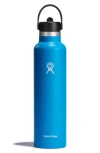 Hydro Flask 24-ounce Water Bottle With Straw Lid In Pacific
