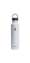 Hydro Flask 24 oz Leak Proof Sports Water Bottle - Standard Mouth With Bpa Free Flex Cap In White