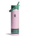 Hydro Flask 24 Oz. Wide Mouth Bottle With Flex Straw Cap In Pink