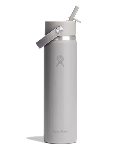 Hydro Flask 24 oz Wide Mouth With Flex Straw Cap In Gray