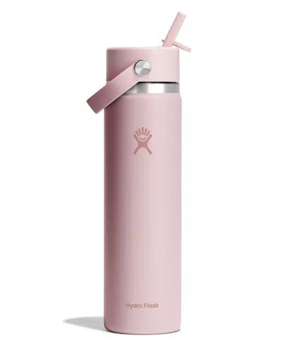 Hydro Flask 24 oz Wide Mouth With Flex Straw Cap In Pink