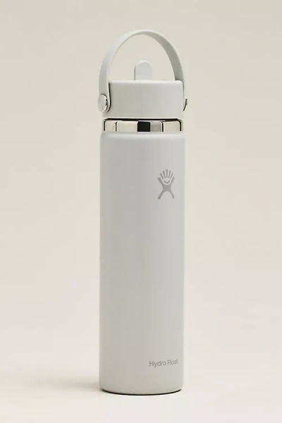Hydro Flask 24 Oz. Wide Mouth With Flex Straw Cap Water Bottle In White