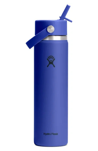 Hydro Flask 24-ounce Wide Mouth Flex Straw Cap Bottle In Blue