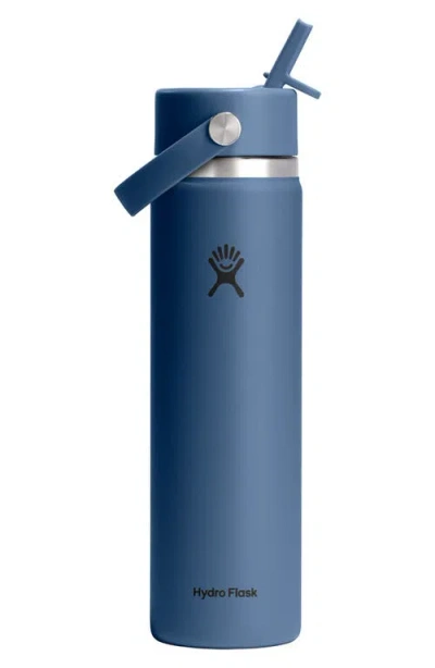 Hydro Flask 24-ounce Wide Mouth Flex Straw Cap Bottle In Blue