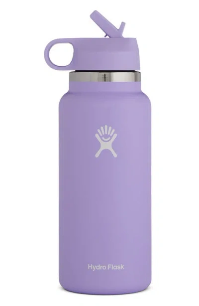 Hydro Flask 32-ounce Wide Mouth Bottle With Straw Lid In Thistle