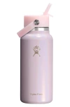 Hydro Flask 32-ounce Wide Mouth Flex Straw Cap Bottle In Pink
