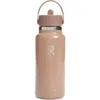 Hydro Flask 32-ounce Wide Mouth Flex Straw Cap Water Bottle In Brown