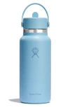 Hydro Flask 32-ounce Wide Mouth Flex Straw Cap Water Bottle In Geyser