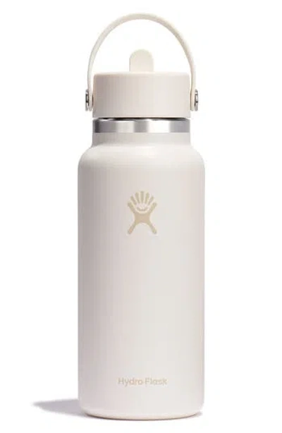 Hydro Flask 32-ounce Wide Mouth Flex Straw Cap Water Bottle In Ivory