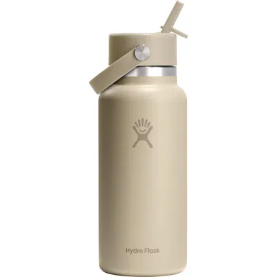 Hydro Flask 32-ounce Wide Mouth Flex Straw Cap Water Bottle In Neutral