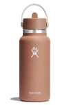 Hydro Flask 32-ounce Wide Mouth Flex Straw Cap Water Bottle In Sandy