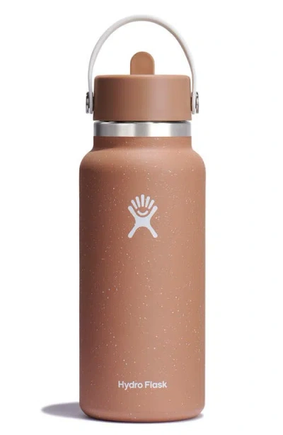 Hydro Flask 32-ounce Wide Mouth Flex Straw Cap Water Bottle In Sandy