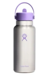 Hydro Flask 32-ounce Wide Mouth Flex Straw Cap Water Bottle In Violet