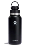 Hydro Flask 32-ounce Wide Mouth Water Bottle With Flex Chug Cap In Black