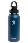 Hydro Flask 32-ounce Wide Mouth Water Bottle With Flex Chug Cap In Indigo