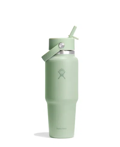 Hydro Flask 32 Oz. Wide Mouth Flex Straw Travel Bottle In Green