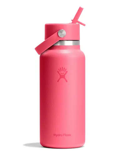 Hydro Flask 32 oz Wide Mouth With Flex Straw Cap In Pink