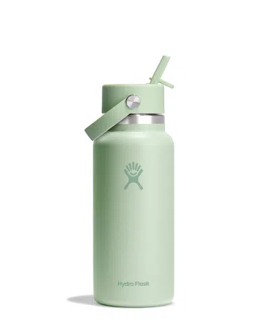 Hydro Flask 32 oz Wide Mouth With Flex Straw Cap In Green