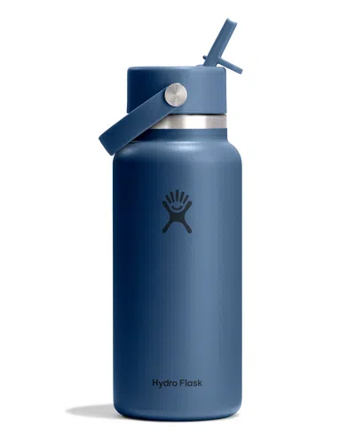 Hydro Flask 32 oz Wide Mouth With Flex Straw Cap In Blue
