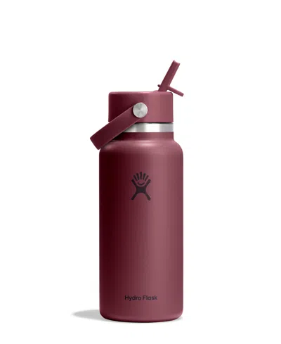 Hydro Flask 32 oz Wide Mouth With Flex Straw Cap In Red