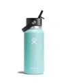 Hydro Flask 32-ounce Wide Mouth Flex Straw Cap Water Bottle In Dew