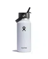 Hydro Flask 24 oz Wide Mouth With Flex Straw Cap In White