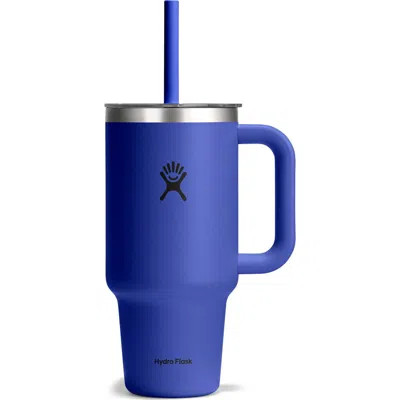 Hydro Flask 32-ounce Clear Lid Travel Tumbler In Blue