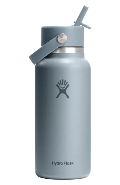 Hydro Flask 32-ounce Wide Mouth Flex Straw Cap Water Bottle In Blue