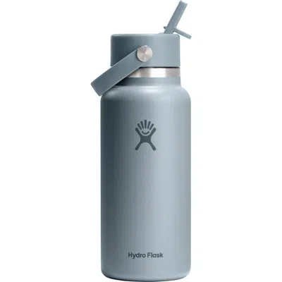 Hydro Flask 32-ounce Wide Mouth Flex Straw Cap Water Bottle In Gray