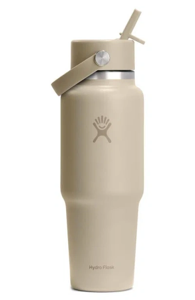 Hydro Flask 32-ounce Wide Mouth Travel Bottle With Flex Straw Cap In Neutral