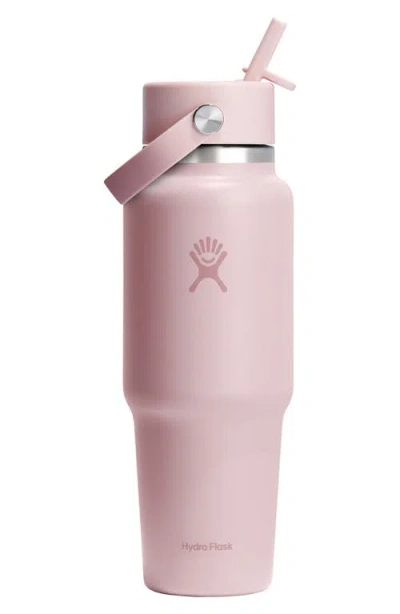 Hydro Flask 32-ounce Wide Mouth Travel Bottle With Flex Straw Cap In Pink