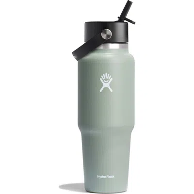 Hydro Flask 32-ounce Wide Mouth Travel Water Bottle With Flex Straw Cap In Agave