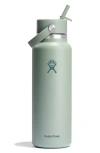 Hydro Flask 40-ounce Wide Flex Straw Cap Water Bottle In Agave