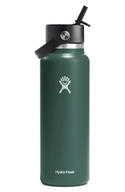Hydro Flask 40-ounce Wide Mouth Flex Straw Cap Water Bottle In Fir
