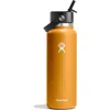 Hydro Flask 40-ounce Wide Mouth Flex Straw Cap Water Bottle In Fossil
