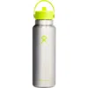 Hydro Flask 40-ounce Wide Mouth Flex Straw Cap Water Bottle In Lime