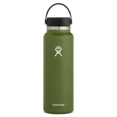 Hydro Flask 40 oz Wide Mouth Bottle In Olive In Green