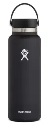 Hydro Flask 40 oz Wide Mouth Water Bottle With Flex Cap In Black