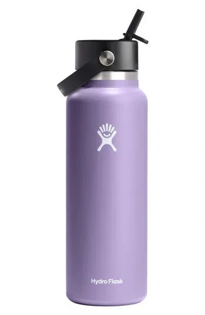 Hydro Flask 40-ounce Wide Mouth Flex Straw Cap Bottle In Moonshadow
