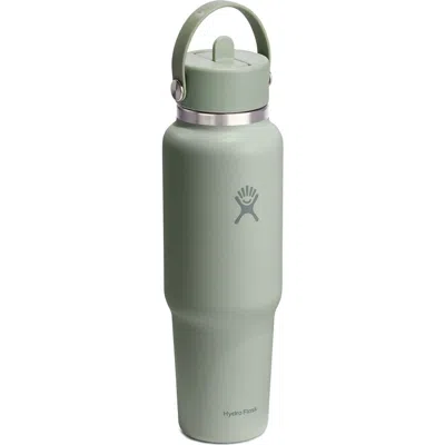 Hydro Flask 40-ounce Wide Mouth With Flex Straw Cap In Green