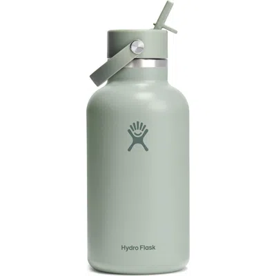 Hydro Flask 64-ounce Wide Mouth With Flex Straw Cap In Green