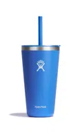 Hydro Flask All Around Tumbler With Lid And Straw - 28 oz - Cascade In Blue