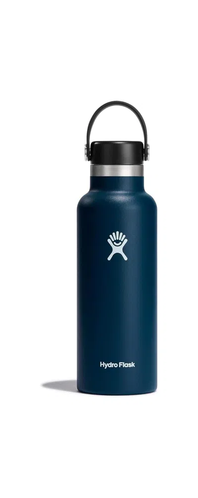 Hydro Flask Insulated Leak Proof Water Bottle Standard Mouth - 18 oz - Indigo In Blue
