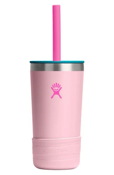 Hydro Flask Kids' 12-ounce Tumbler With Straw In Pink
