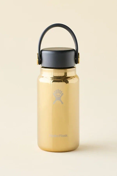 Hydro Flask Micro Hydro Metallic Mini Water Bottle In Gold At Urban Outfitters