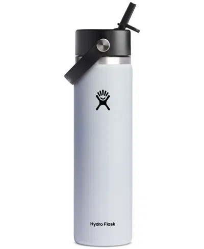 Hydro Flask Solid 24 Oz. Wide Mouth Water Bottle In White