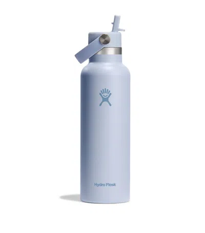Hydro Flask Standard Mouth Bottle With Flex Straw Cap In Blue