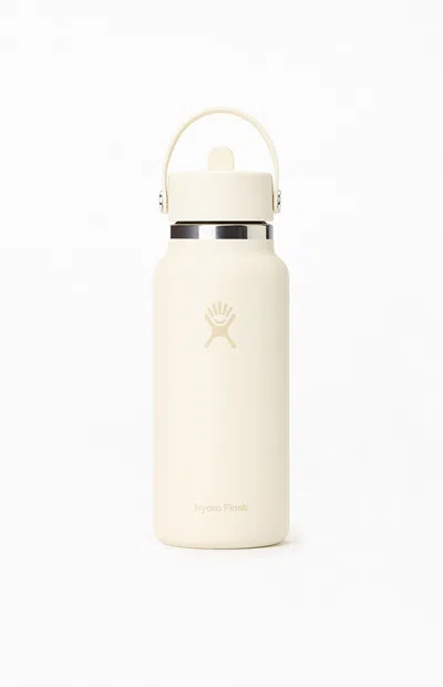 Hydro Flask Wide Flex Insulated Water Bottle In Cream In White
